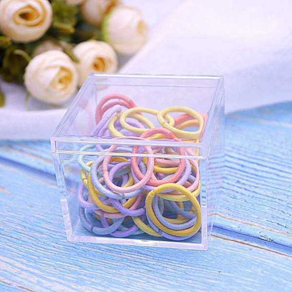 2*2*1.8inch Acrylic Wedding Party Favor Packing Box Pastry Container Jewelry Storage Gift Box