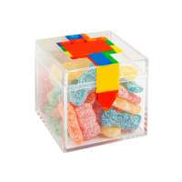 2*2*2 inches Candy Box Baby Showers Popular Clear Plastic Sugar Cube Acrylic Square Box For Candy